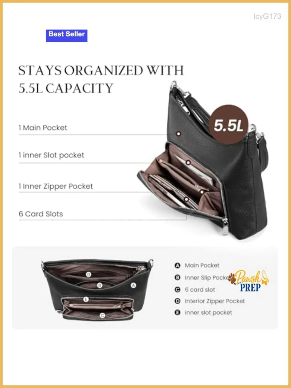Genuine Leather Hobo Bag Women Antitheft Crossbody RFID Purse